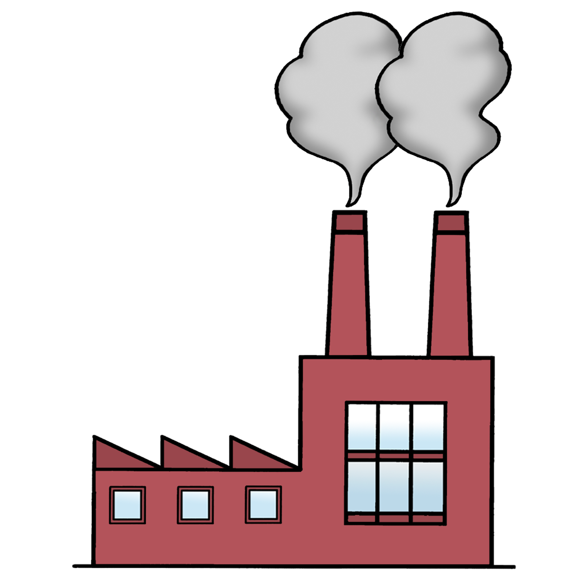 Bild zeigt eine Fabrik